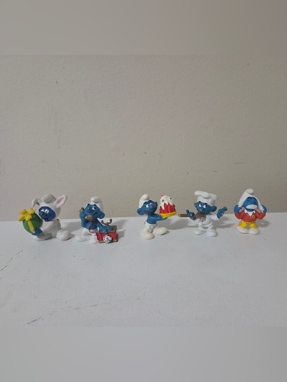 Vintage Smurf Figures Set Of 5